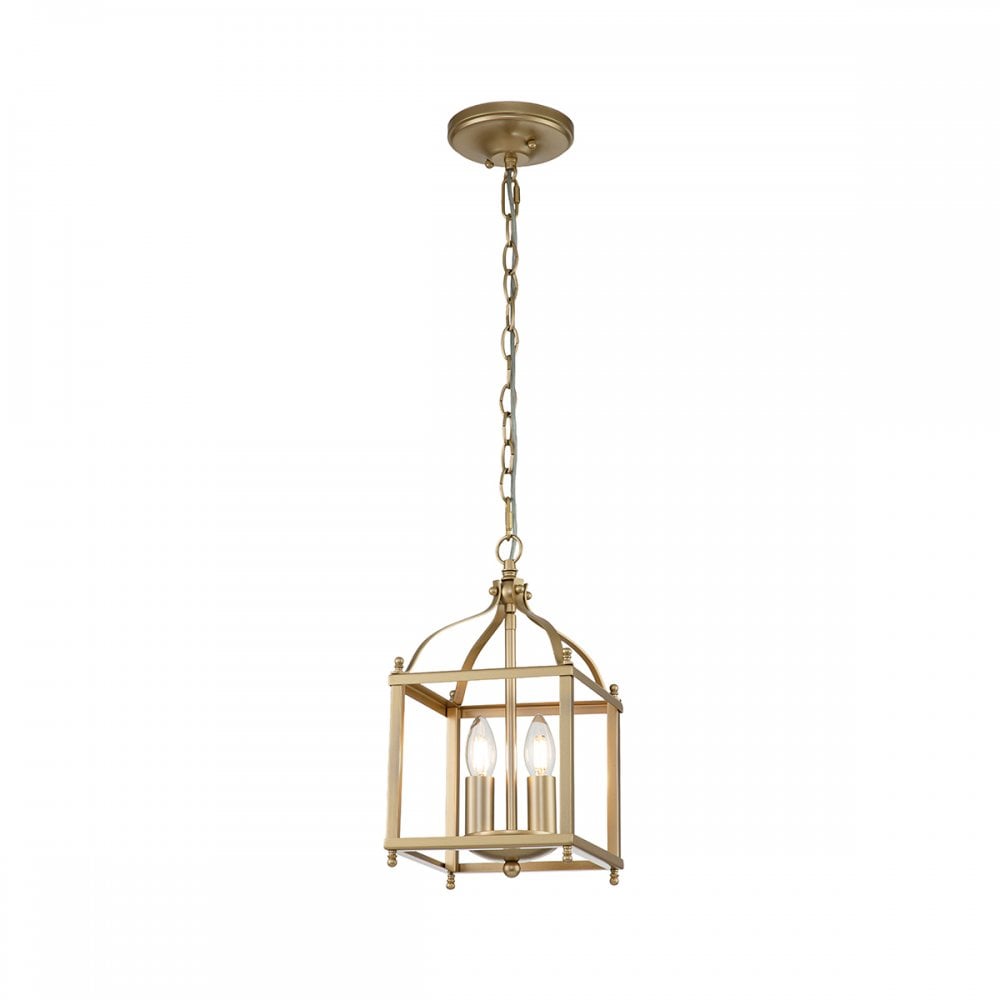 Kichler Larkin 2 Light Small Pendant - Painted Natural Brass