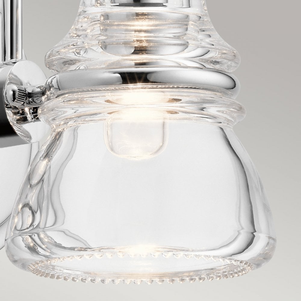 Kichler Talland Single Bathroom Wall Light - Polished Chrome