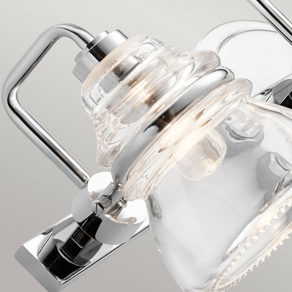 Kichler Talland 3 Light Bathroom Wall Light - Polished Chrome