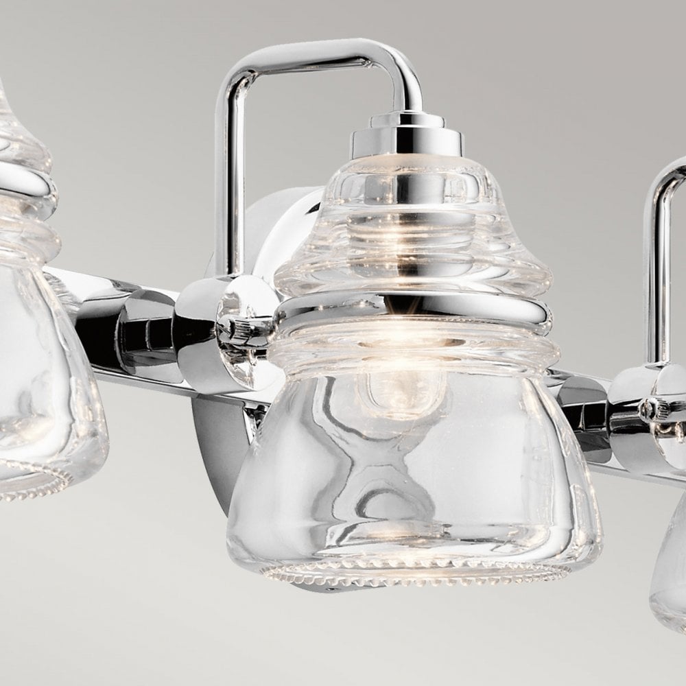 Kichler Talland 4 Light Bathroom Wall Light - Polished Chrome