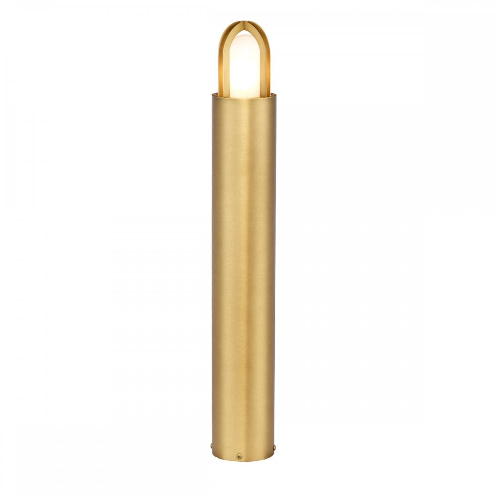 Elstead Paignton Single Bollard 700mm - Antique Brass