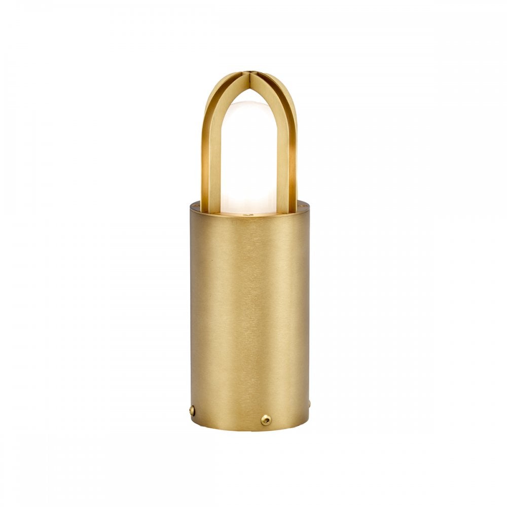 Elstead Paignton Single Bollard 300mm - Antique Brass