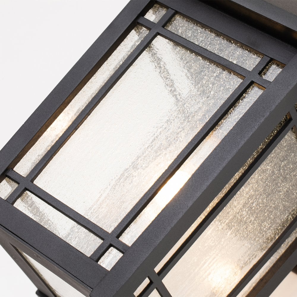 Quoizel Cedar Point Single Large Wall Lantern - Black