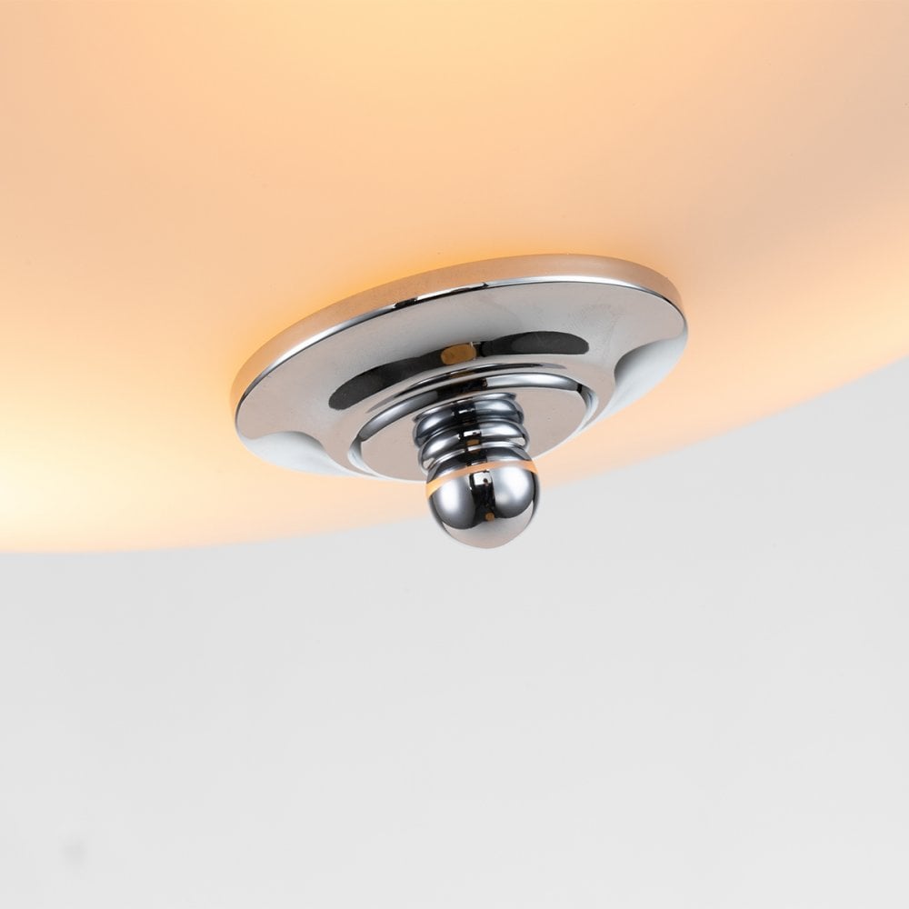Quoizel Griffin 3 Light Flush Fitting - Polished Chrome