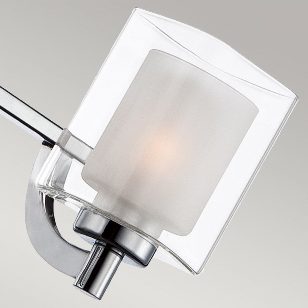 Quoizel Kolt 3 Light Bathroom Semi-Flush Fitting - Polished Chrome