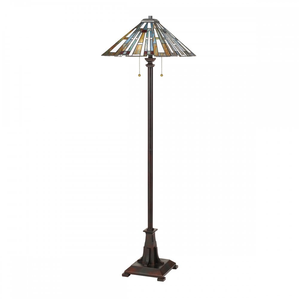 Quoizel Maybeck 2 Light Floor Lamp - Valiant Bronze