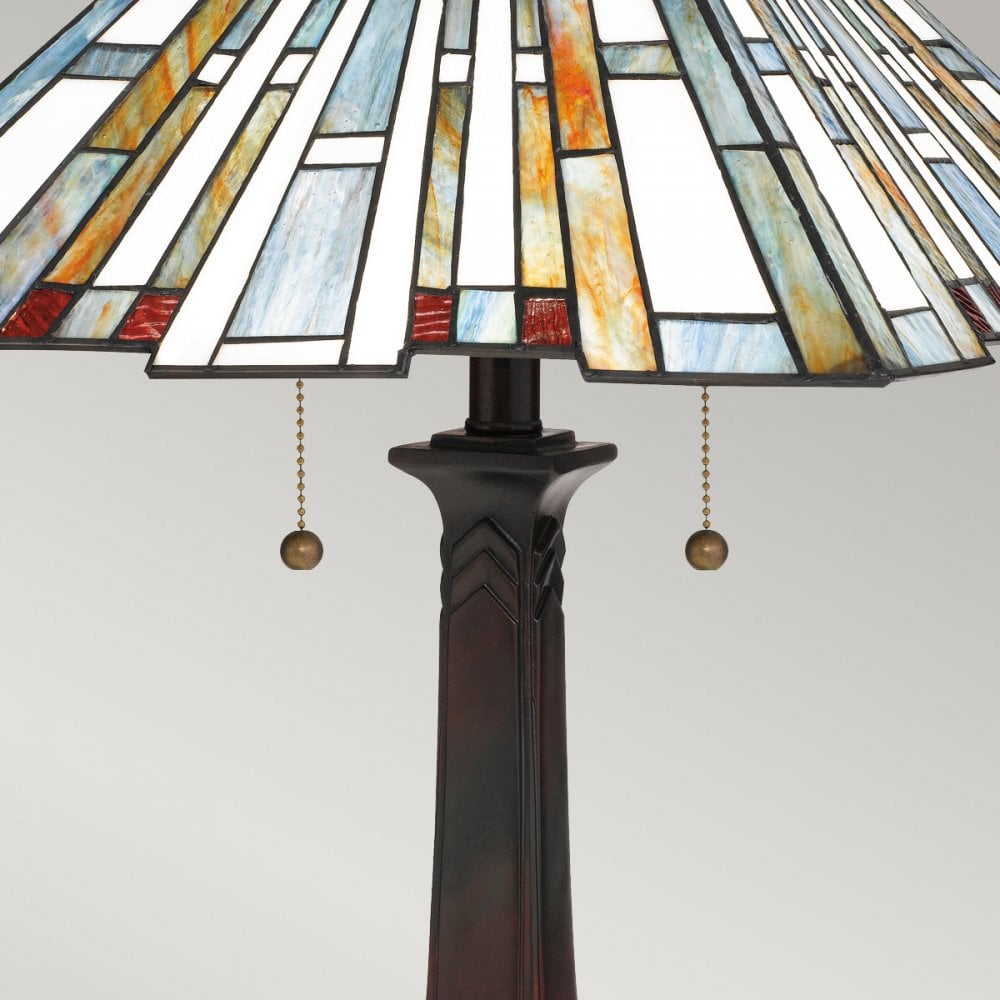 Quoizel Maybeck 2 Light Table Lamp - Valiant Bronze