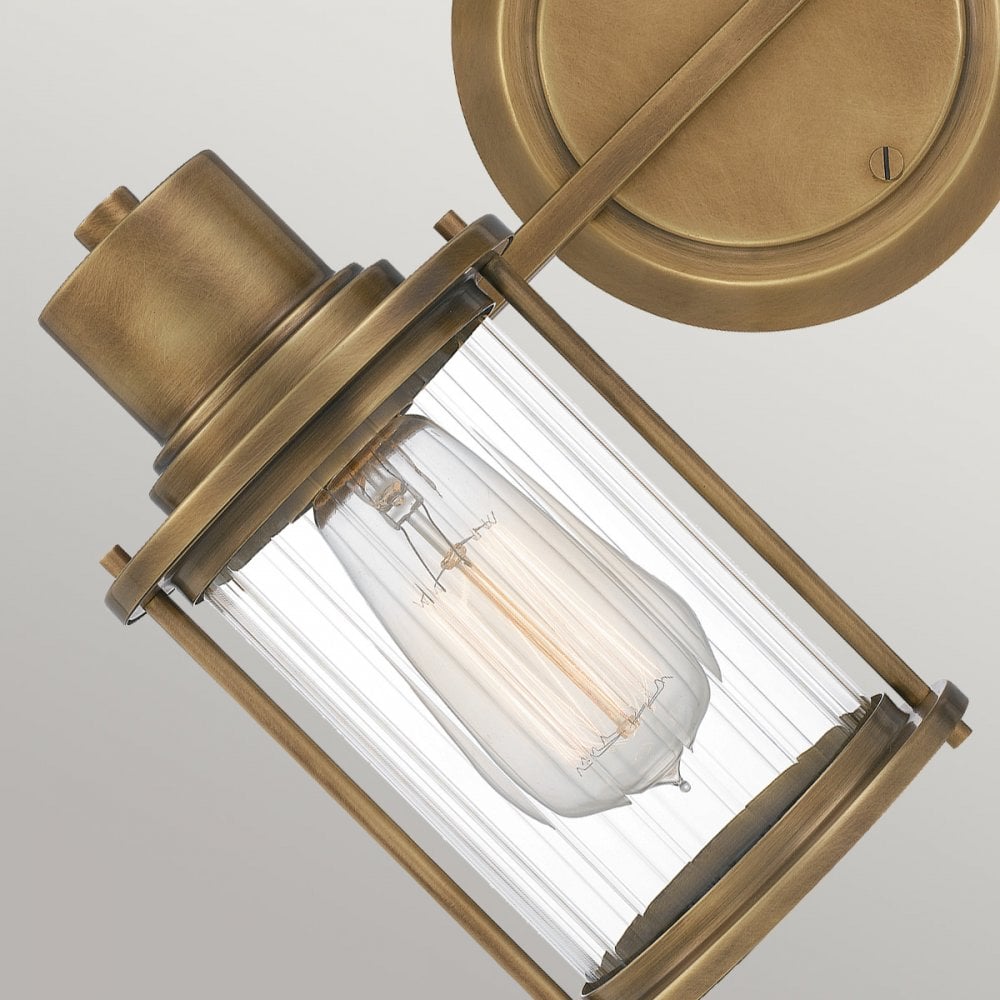 Quoizel Riggs 2 Light Bathroom Wall Light - Weathered Brass