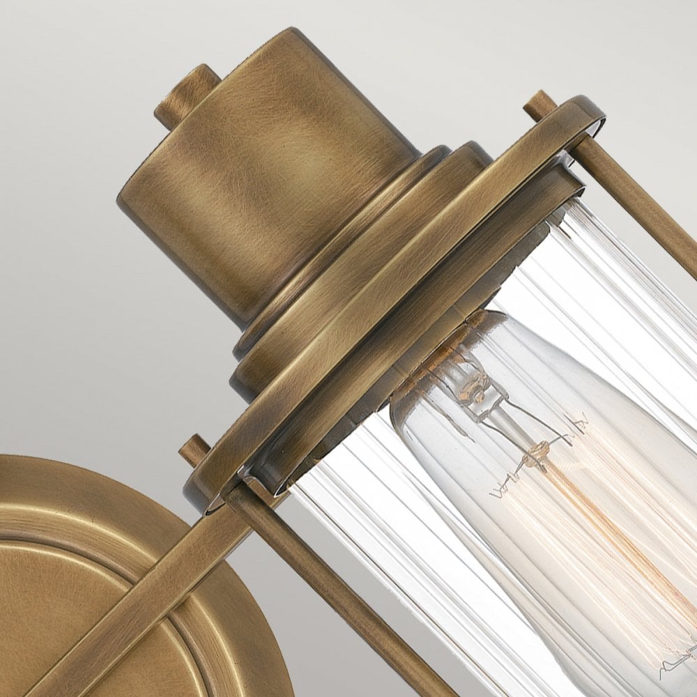 Quoizel Riggs 2 Light Bathroom Wall Light - Weathered Brass