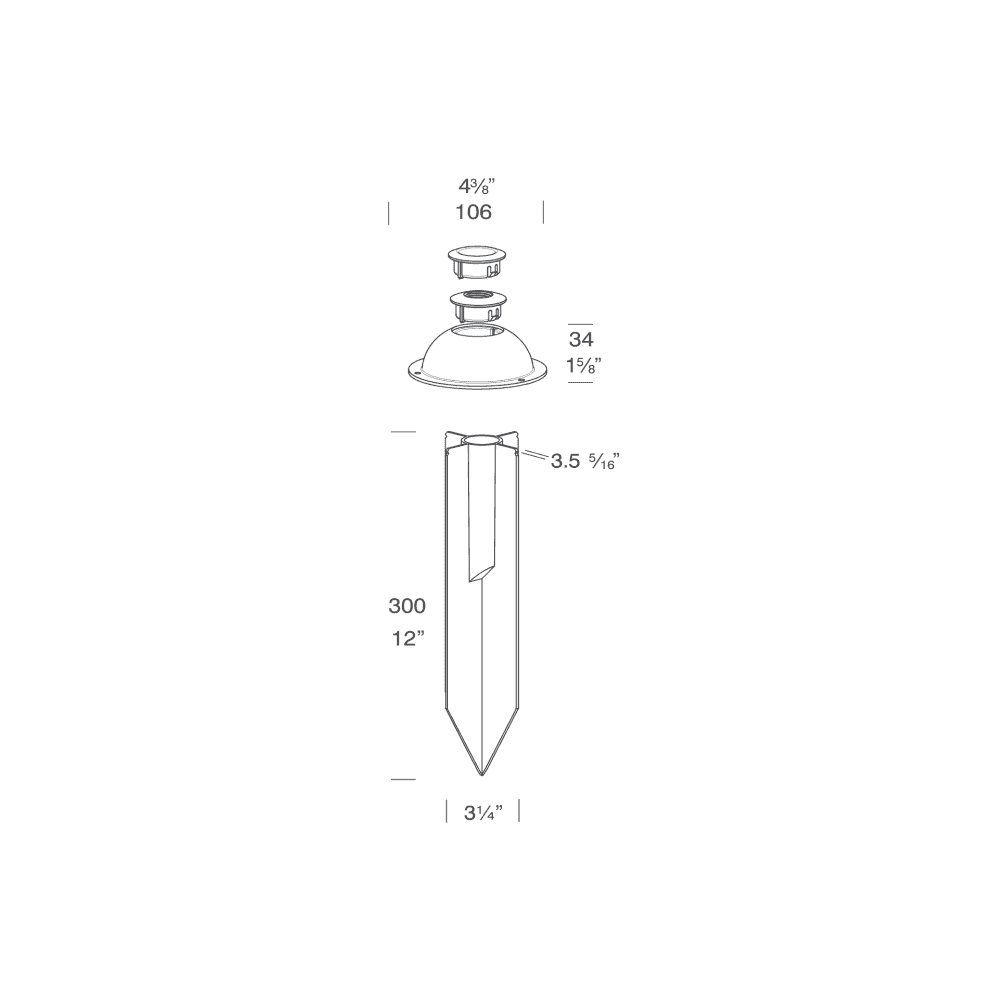 Hunza Pure LED NPS Spot - Stainless Steel - Low Voltage