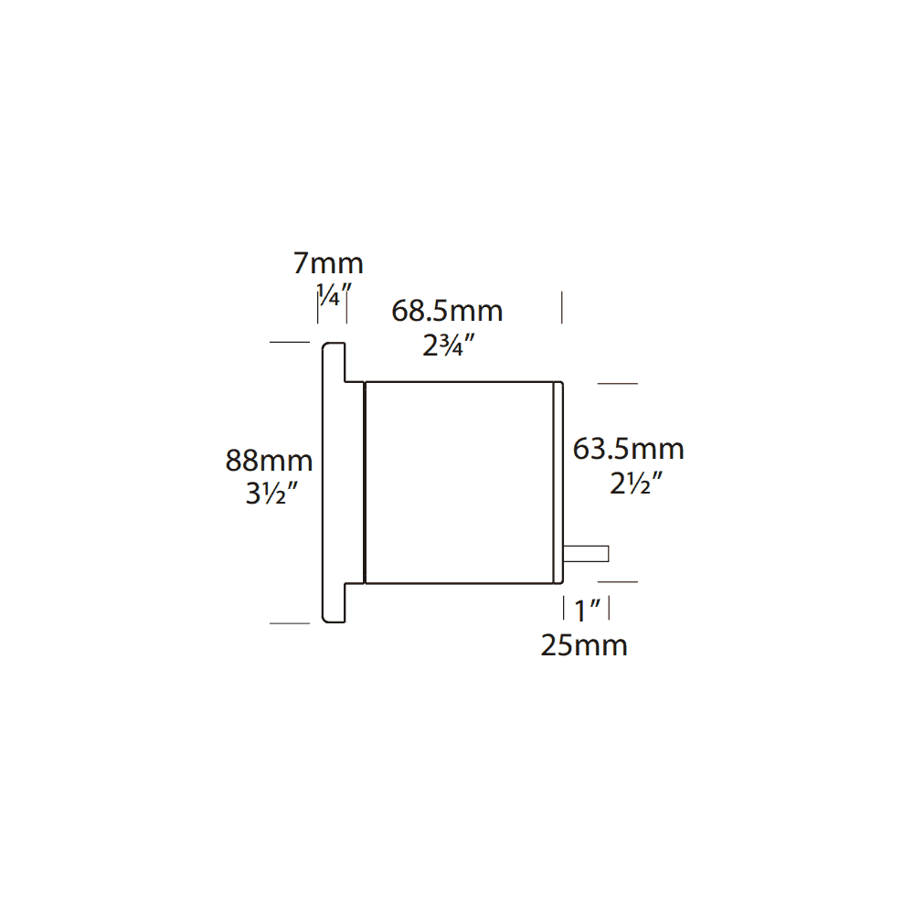 Hunza Pure LED Step Light - Powder Coat - Low Voltage