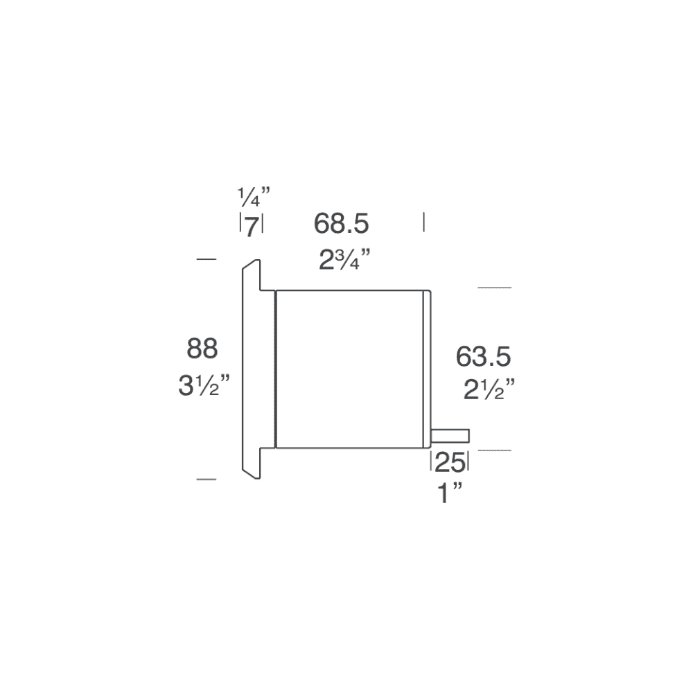Hunza Pure LED Step Light Square - Powder Coat - Low Voltage