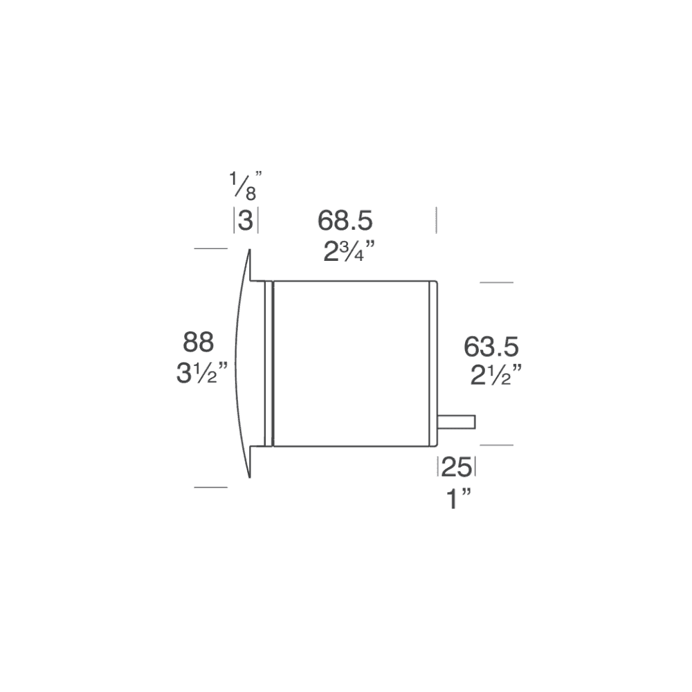 Hunza Pure LED Step Light Louvre - Stainless Steel - Low Voltage