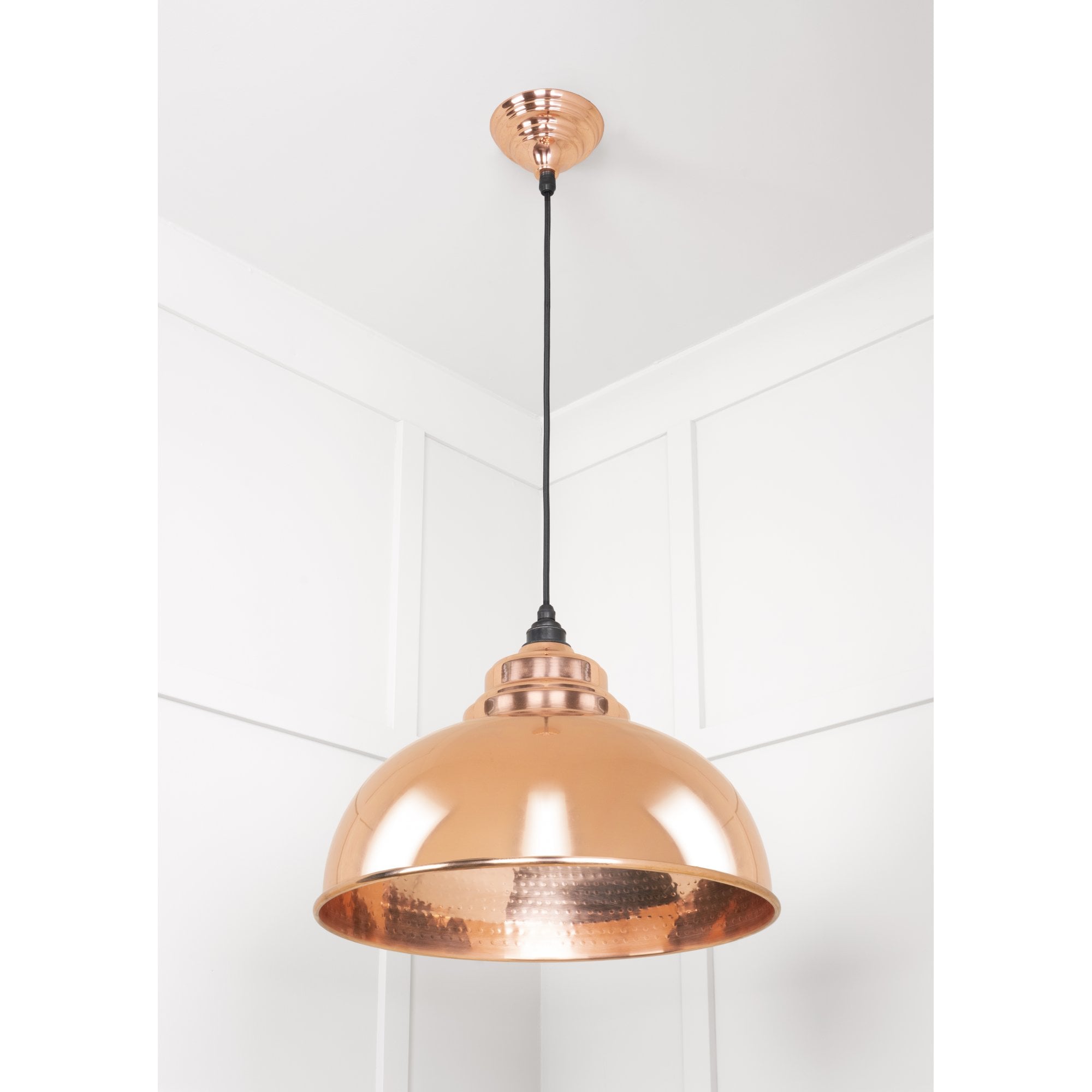 From The Anvil Hammered Copper Harborne Pendant