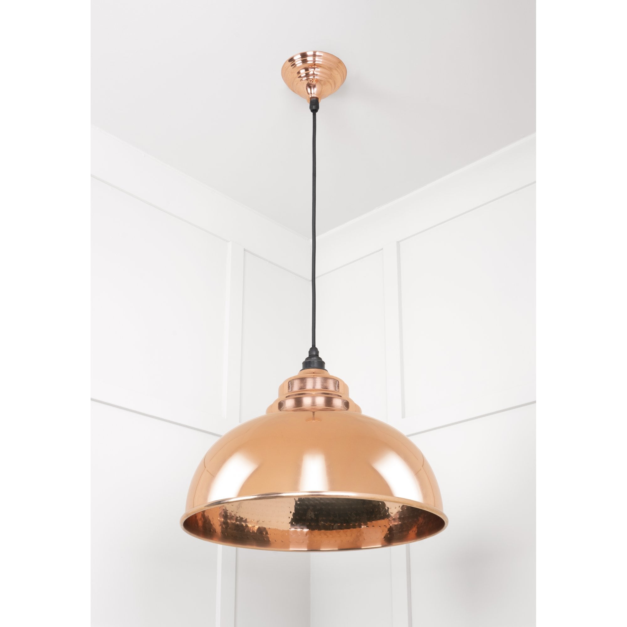 From The Anvil Hammered Copper Harborne Pendant
