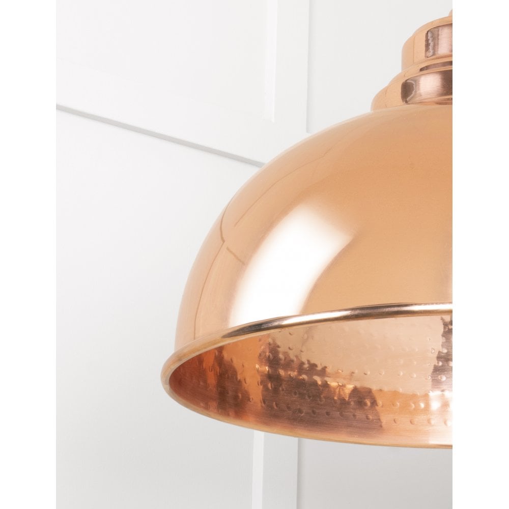 From The Anvil Hammered Copper Harborne Pendant
