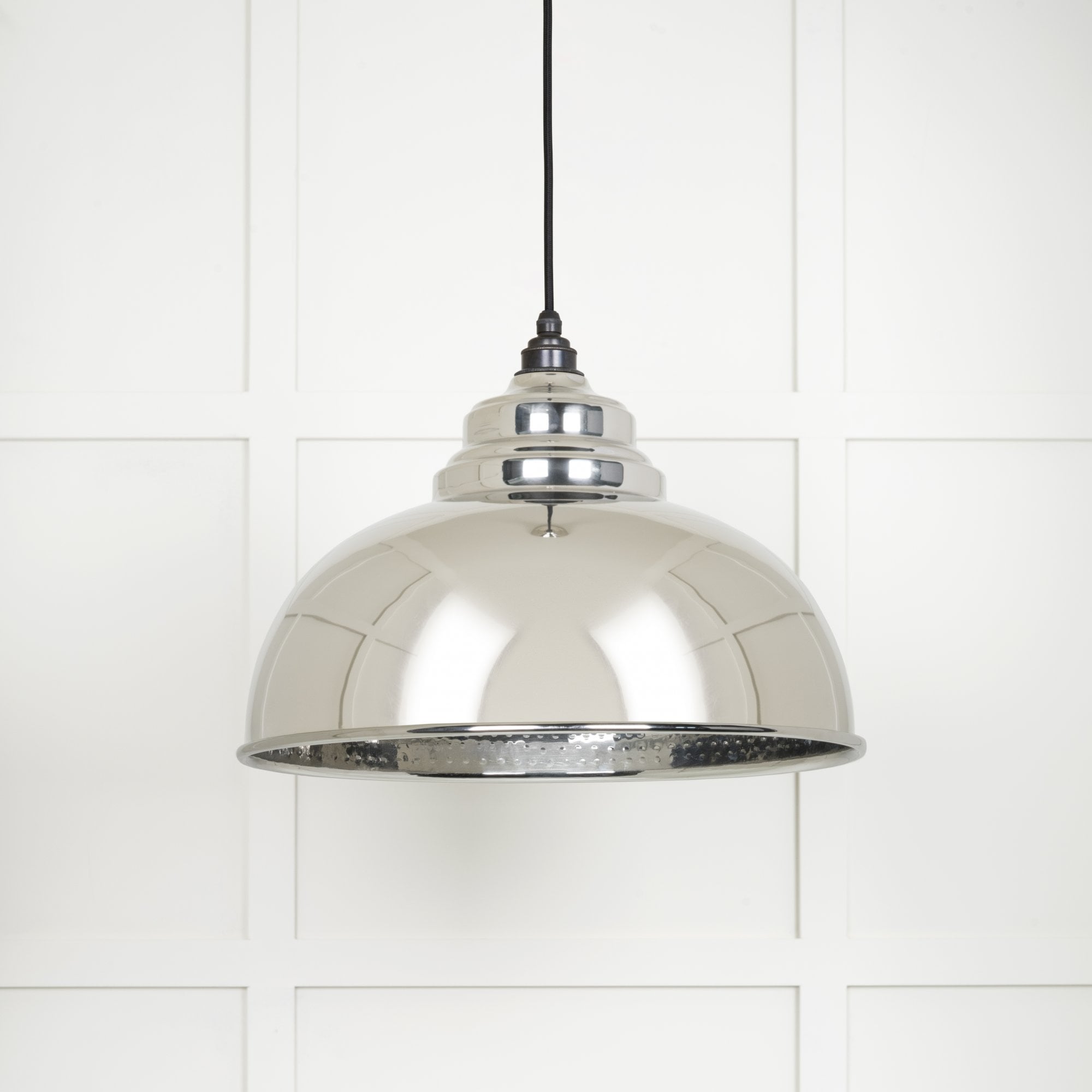 From The Anvil Hammered Nickel Harborne Pendant