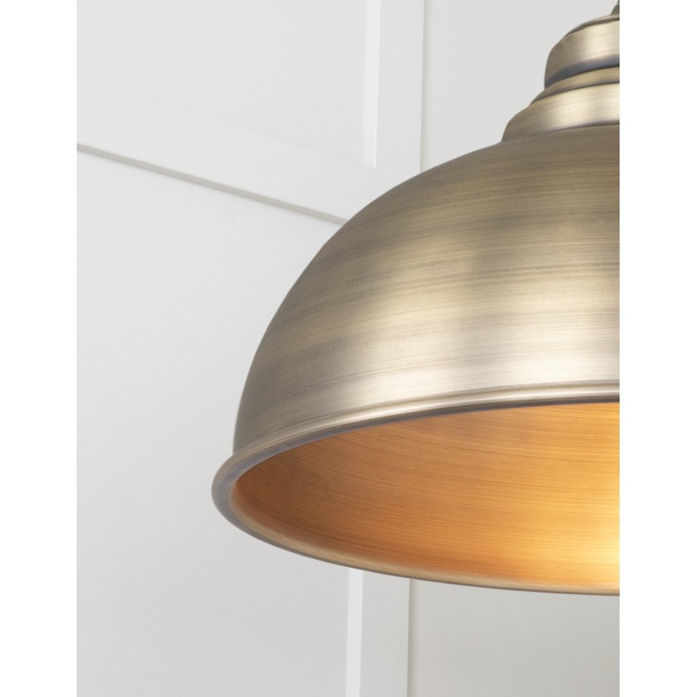 From The Anvil Aged Brass Harborne Pendant