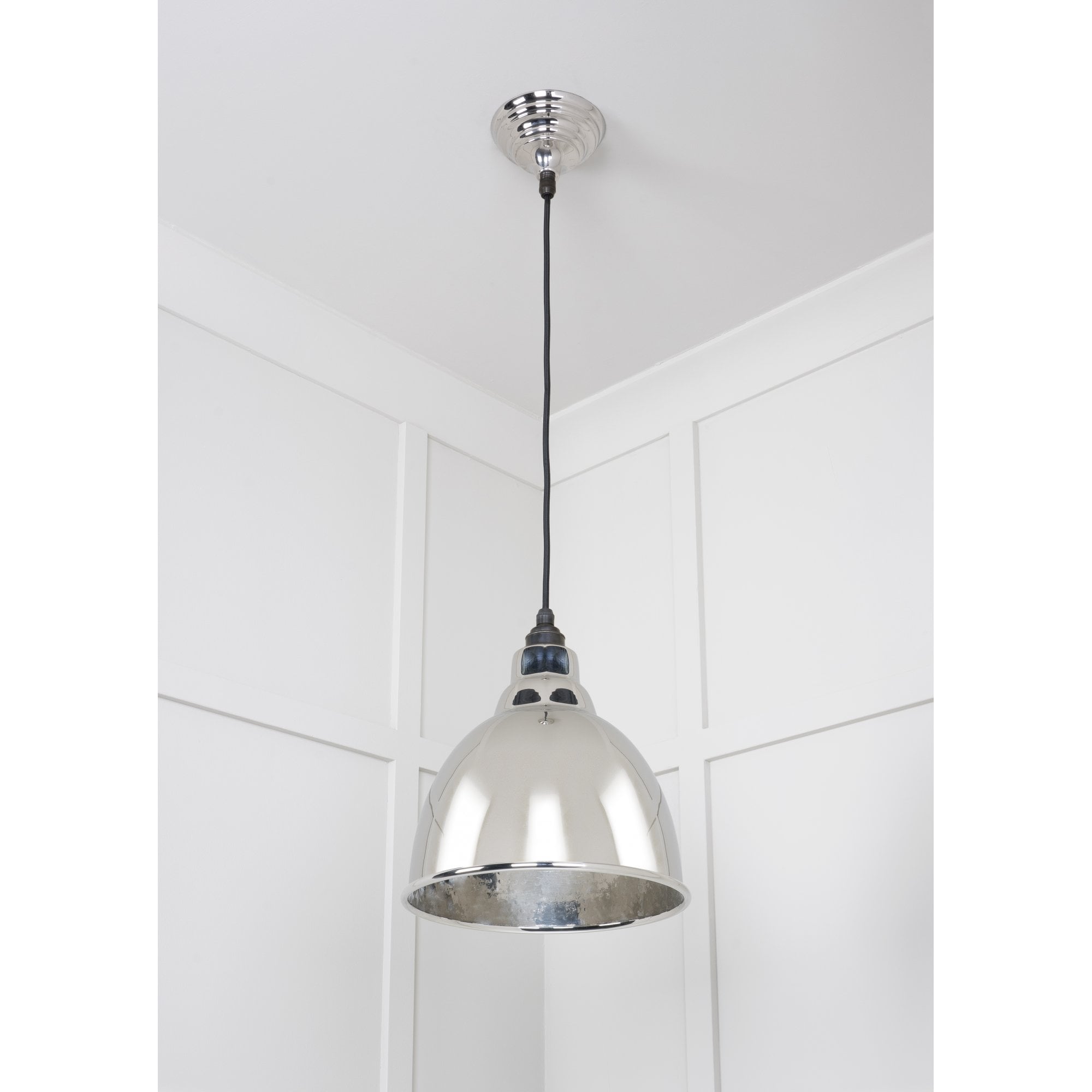 From The Anvil Hammered Nickel Brindley Pendant