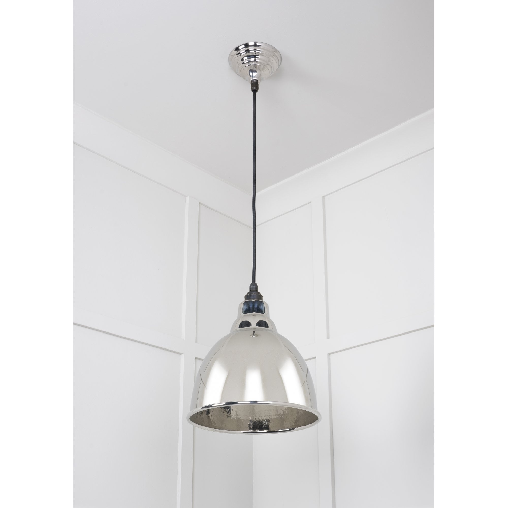 From The Anvil Hammered Nickel Brindley Pendant