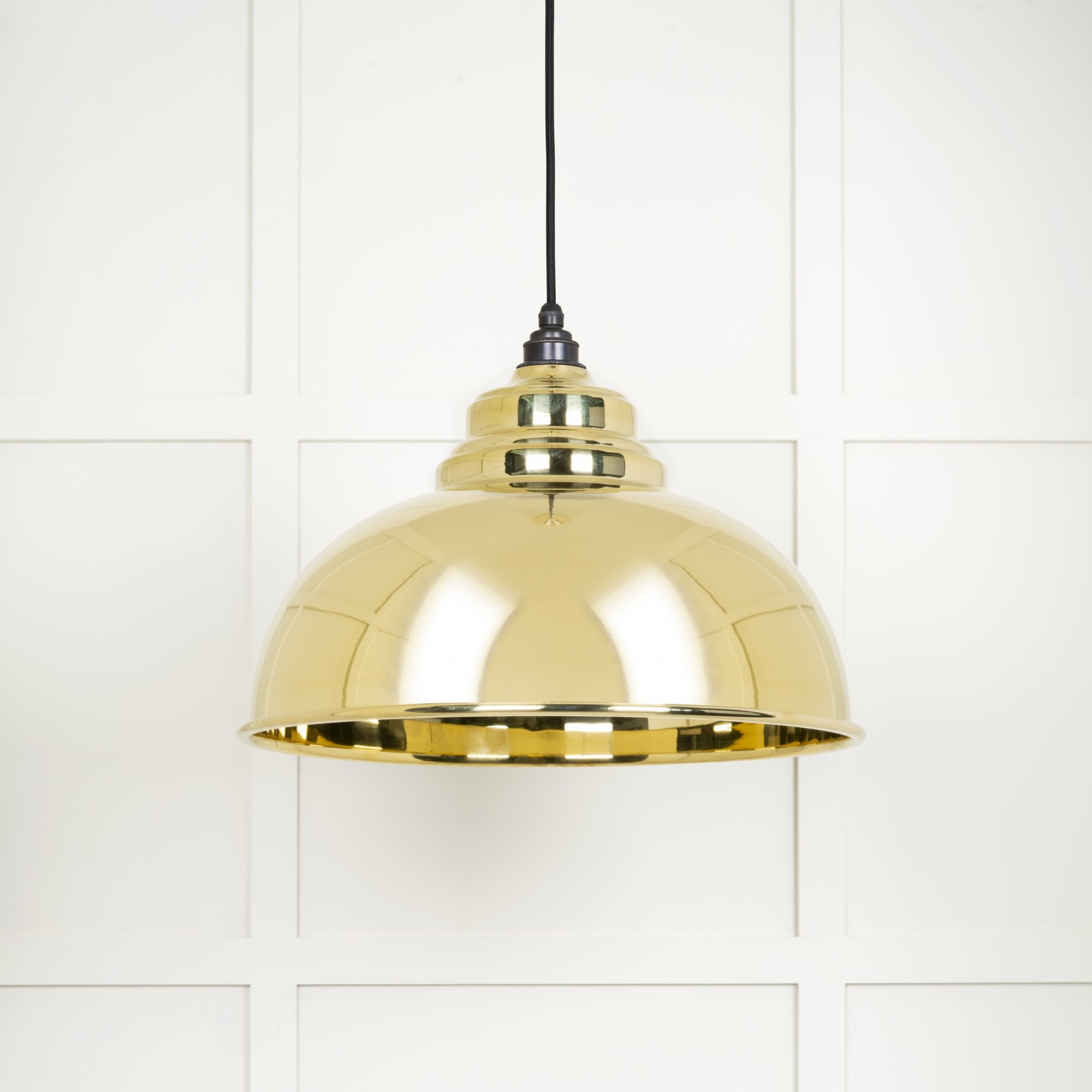 From The Anvil Smooth Brass Harborne Pendant