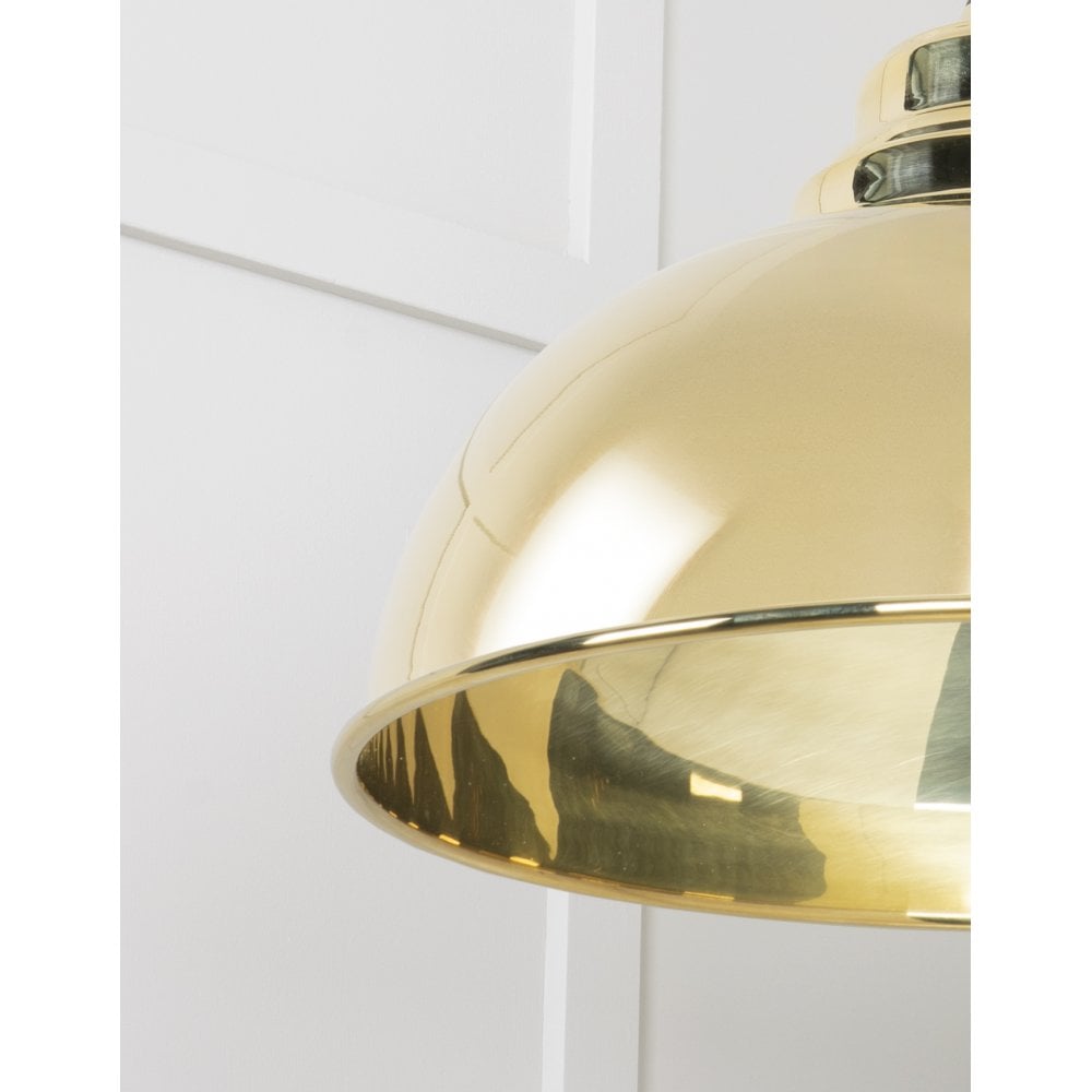 From The Anvil Smooth Brass Harborne Pendant