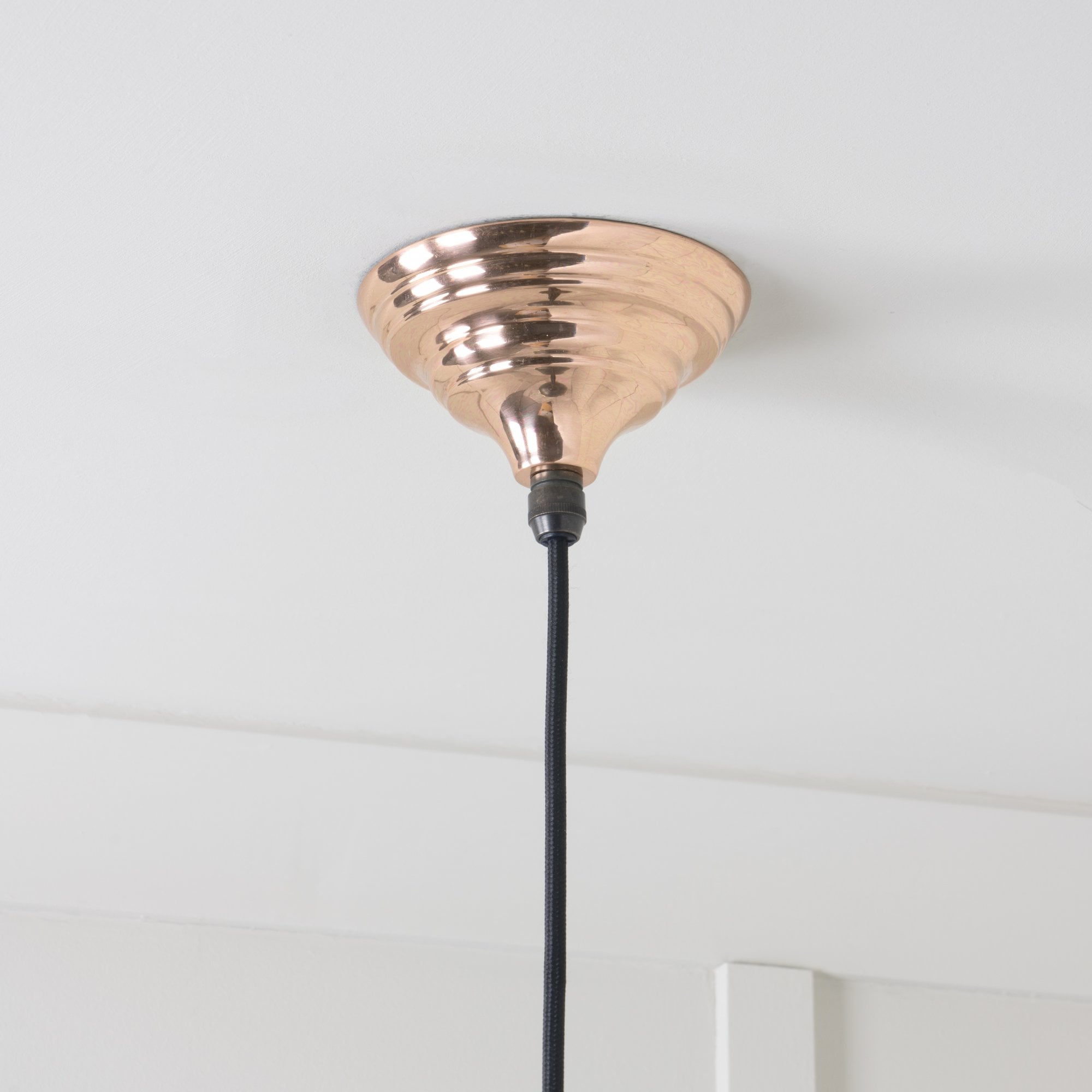 From The Anvil White Gloss Harborne Pendant - Copper