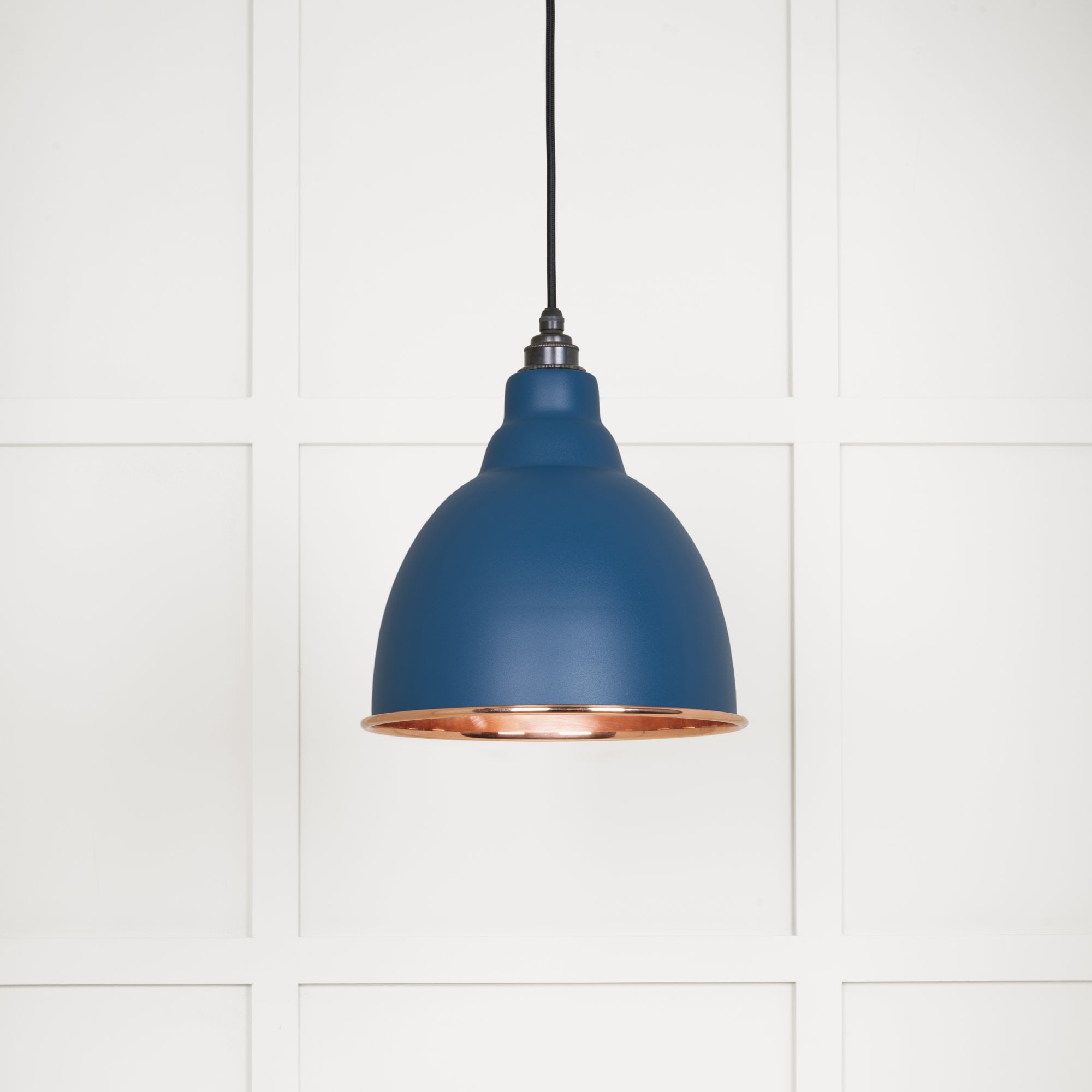 From The Anvil Smooth Copper Brindley Pendant - Upstream (Blue)