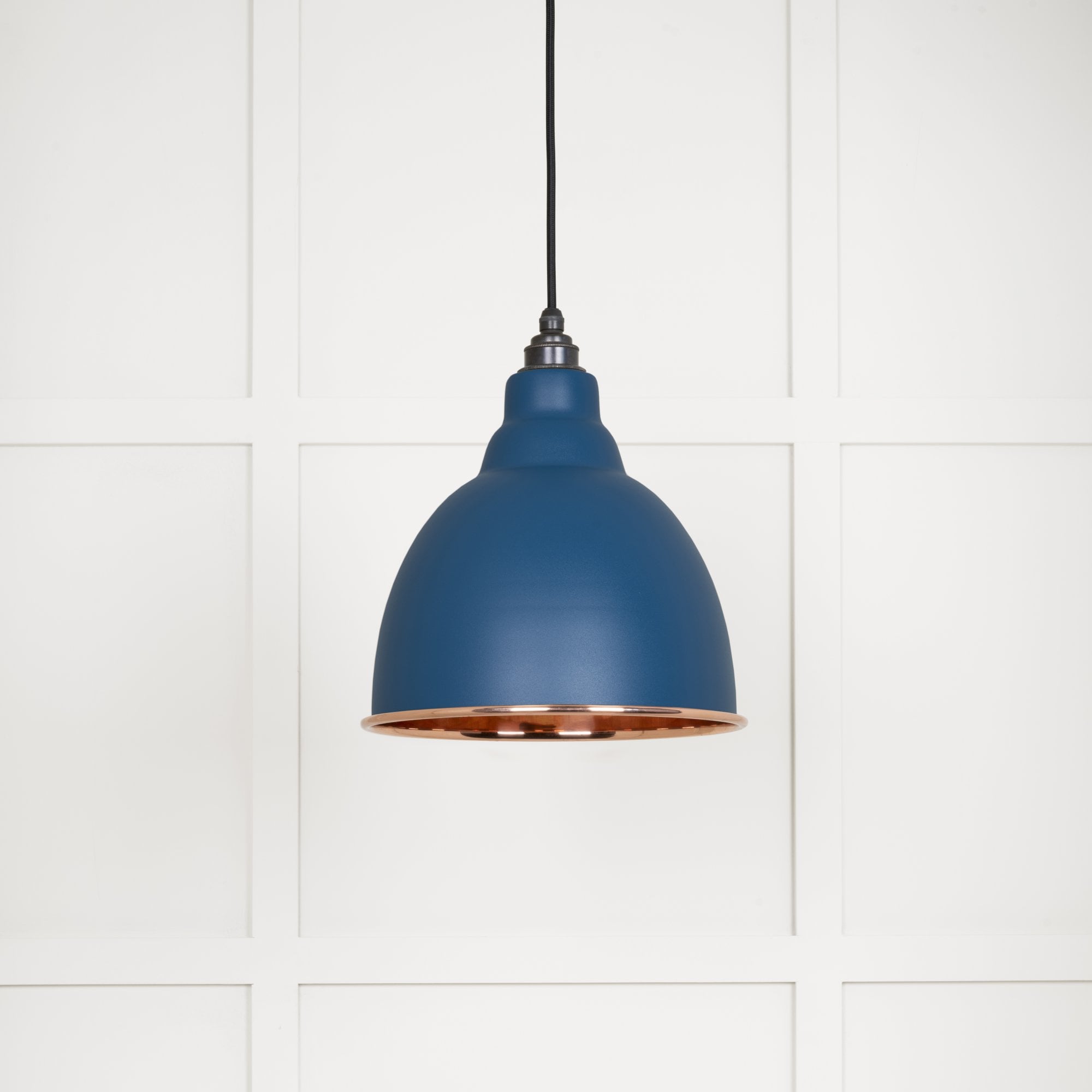 From The Anvil Smooth Copper Brindley Pendant - Upstream (Blue)