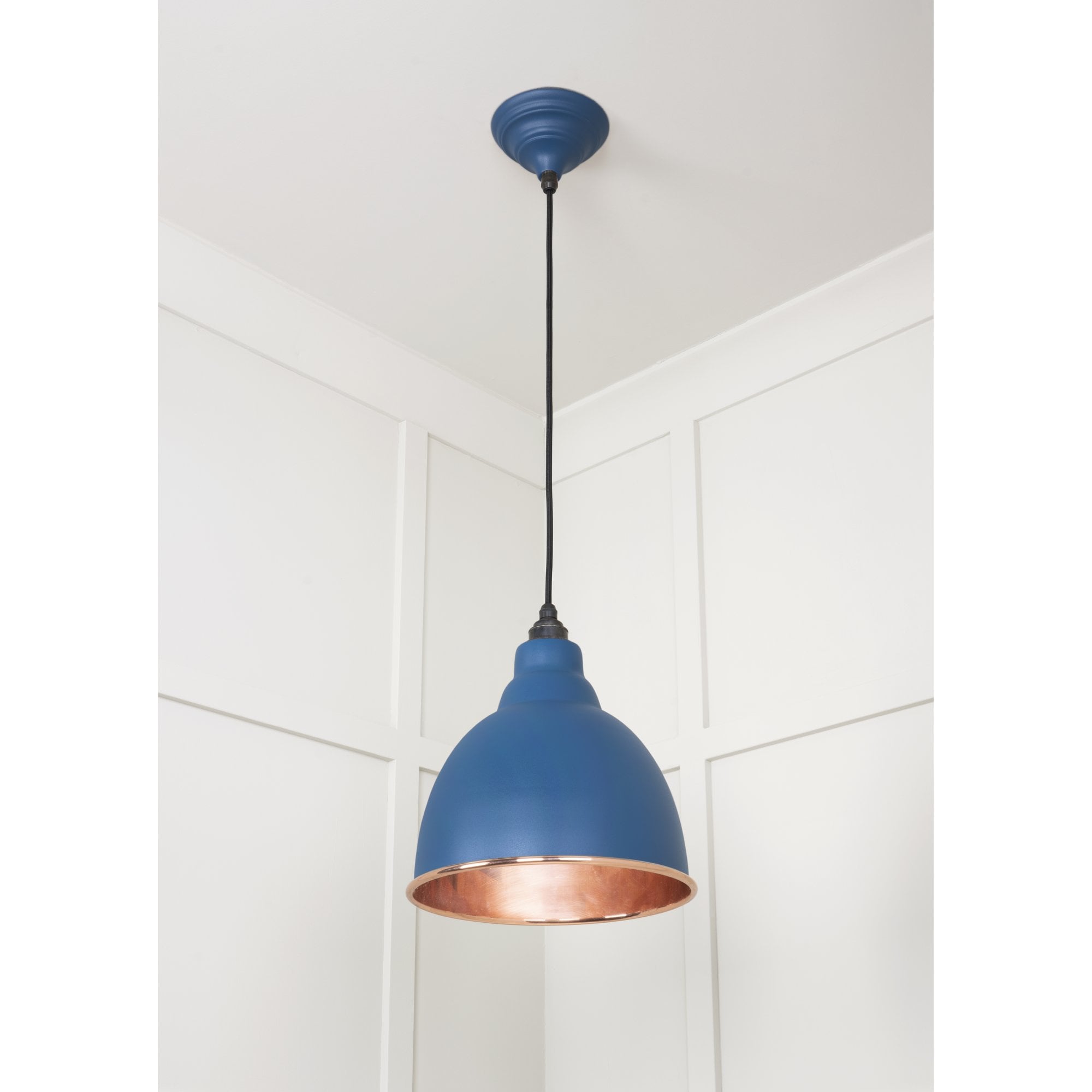From The Anvil Smooth Copper Brindley Pendant - Upstream (Blue)
