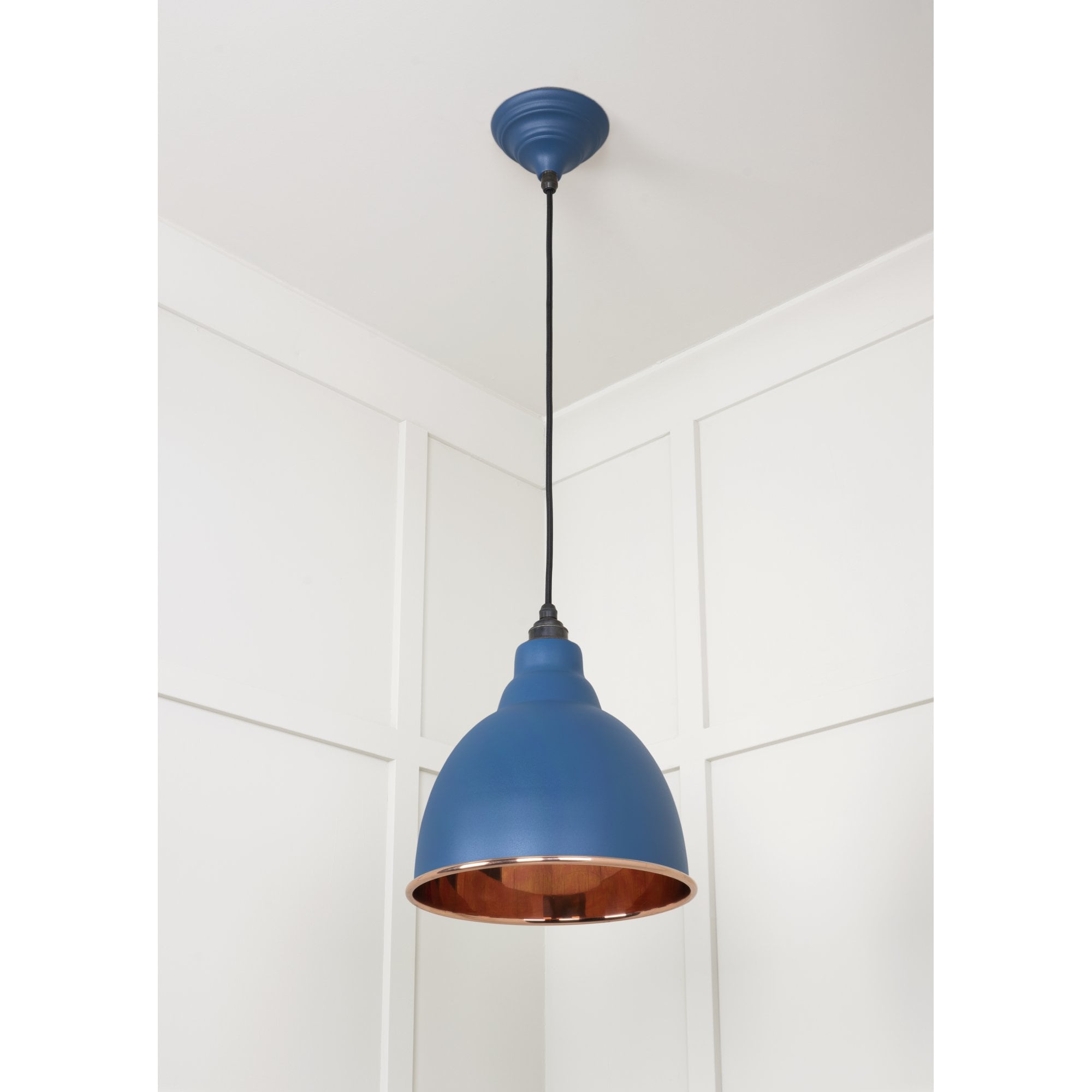 From The Anvil Smooth Copper Brindley Pendant - Upstream (Blue)