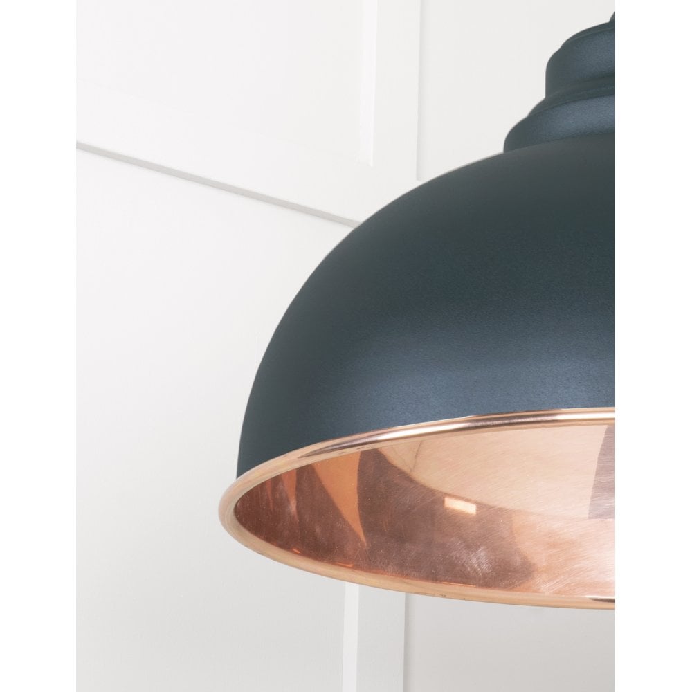 From The Anvil Smooth Copper Harborne Pendant - Dingle (Rich Green)