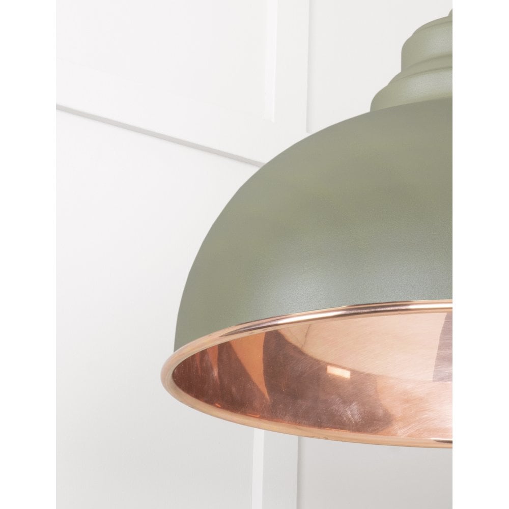 From The Anvil Smooth Copper Harborne Pendant - Tump (Pale Green)