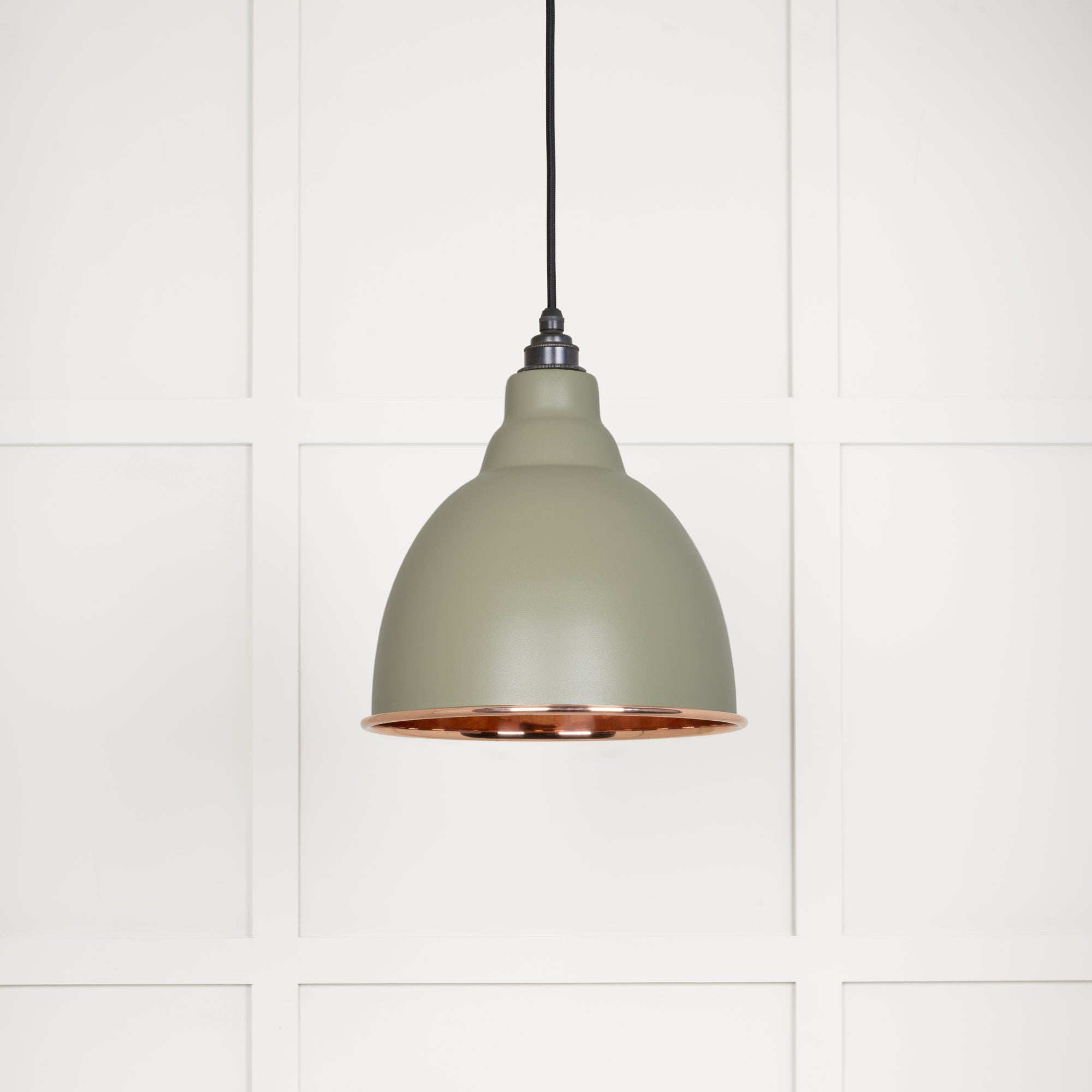 From The Anvil Smooth Copper Brindley Pendant - Tump (Pale Green)