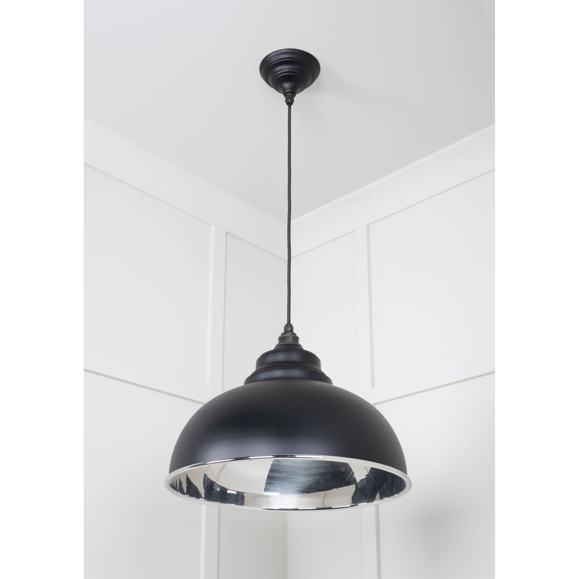 From The Anvil Smooth Nickel Harborne Pendant - Elan Black