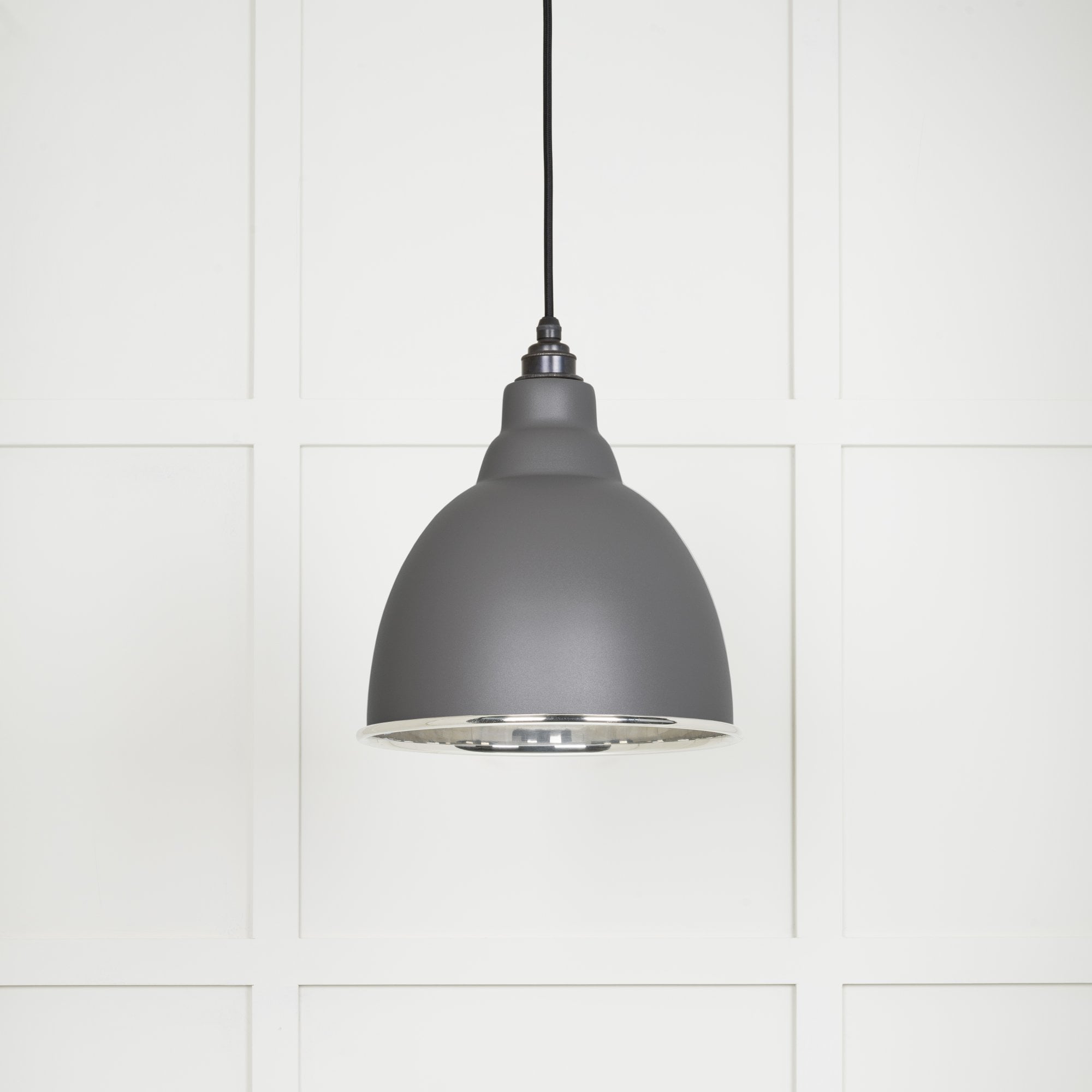 From The Anvil Smooth Nickel Brindley Pendant - Bluff (Warm Grey)