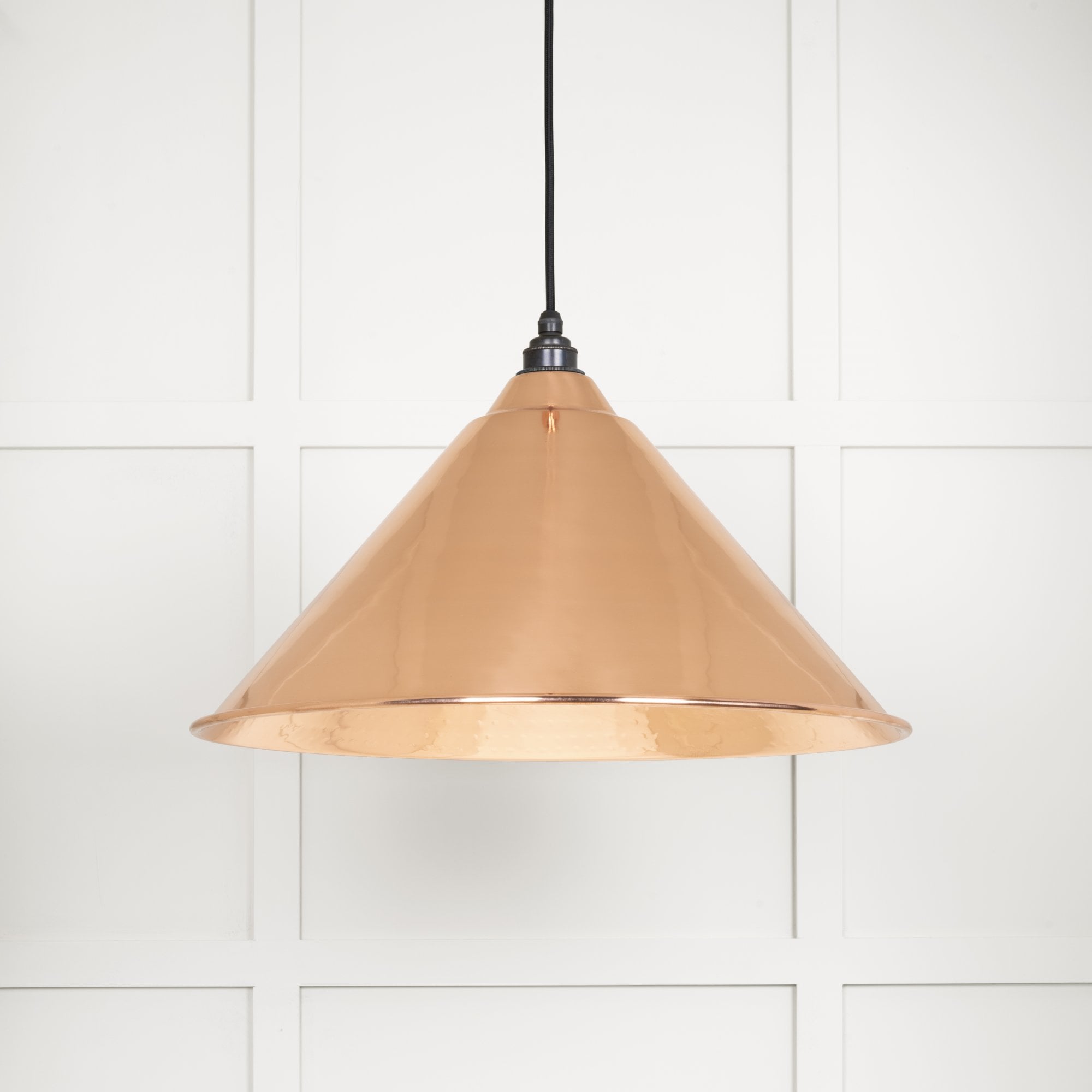 From The Anvil Hammered Copper Hockley Pendant