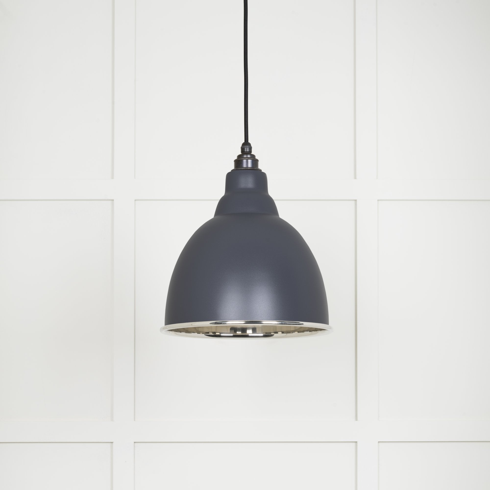 From The Anvil Smooth Nickel Brindley Pendant - Slate (Mid Grey)