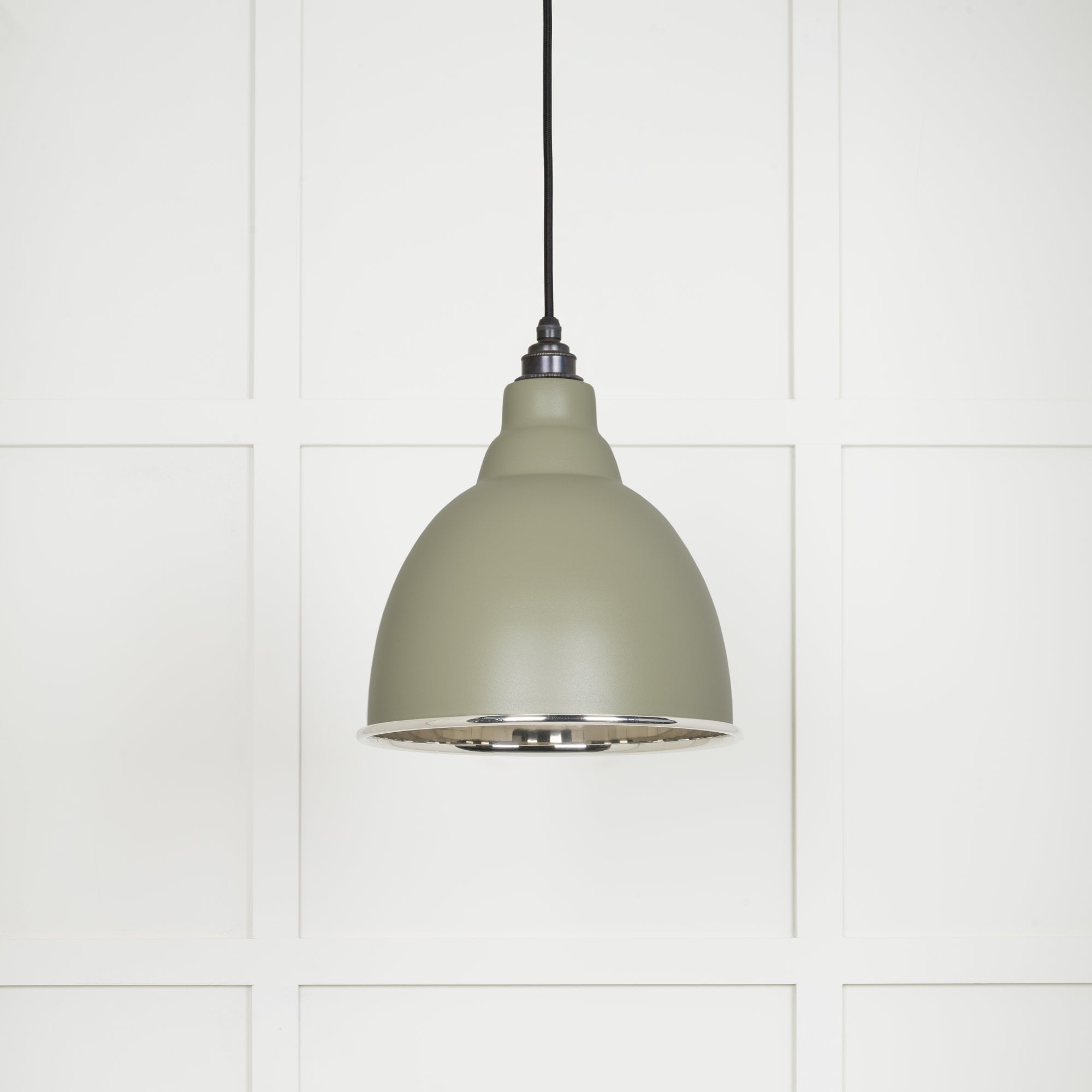 From The Anvil Smooth Nickel Brindley Pendant - Tump (Pale Green)