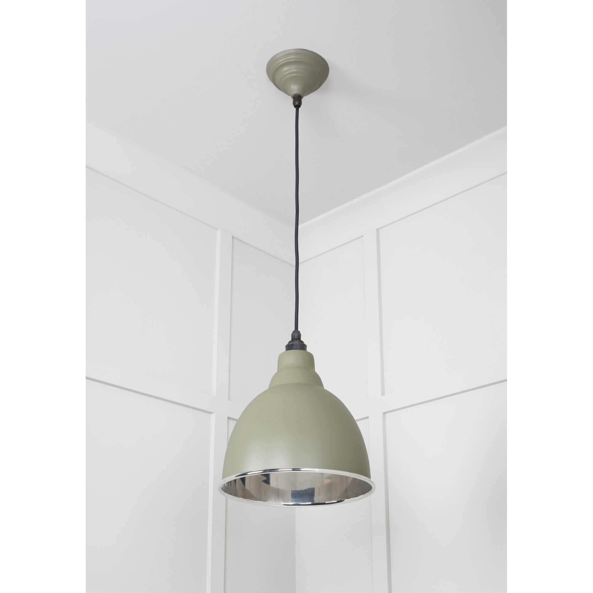 From The Anvil Smooth Nickel Brindley Pendant - Tump (Pale Green)