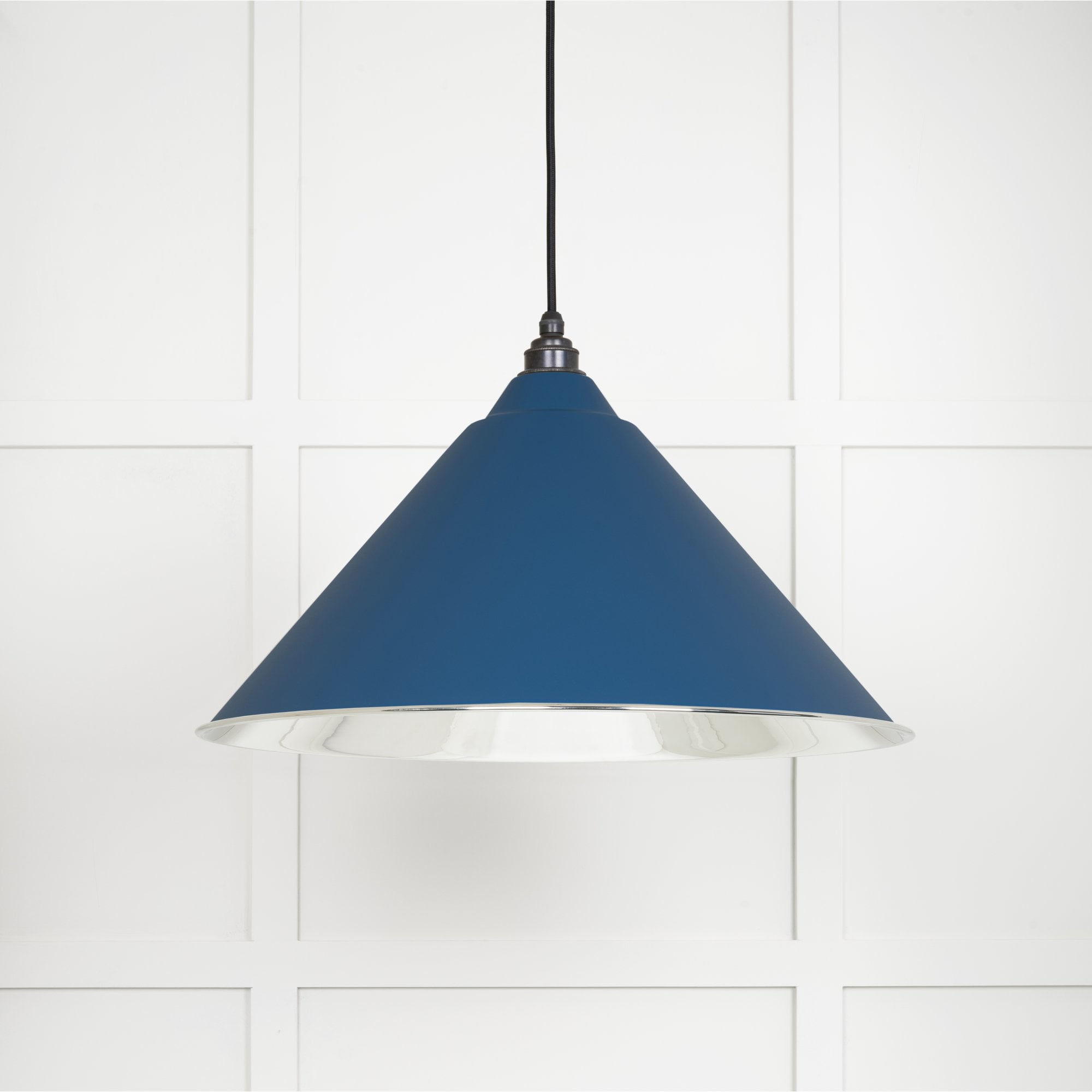 From The Anvil Smooth Nickel Hockley Pendant - Upstream (Blue)
