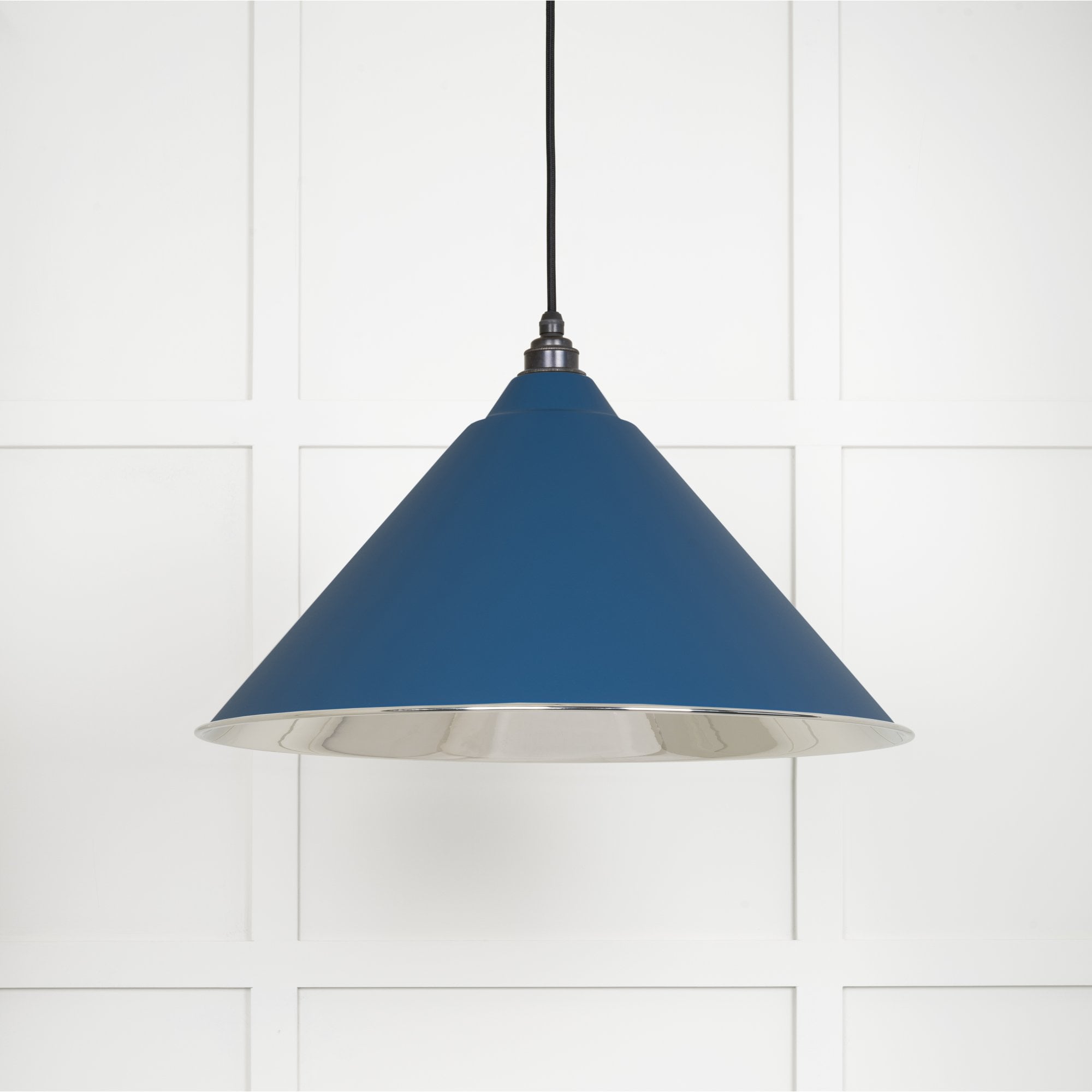 From The Anvil Smooth Nickel Hockley Pendant - Upstream (Blue)