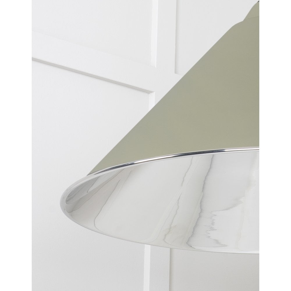 From The Anvil Smooth Nickel Hockley Pendant - Tump (Pale Green)