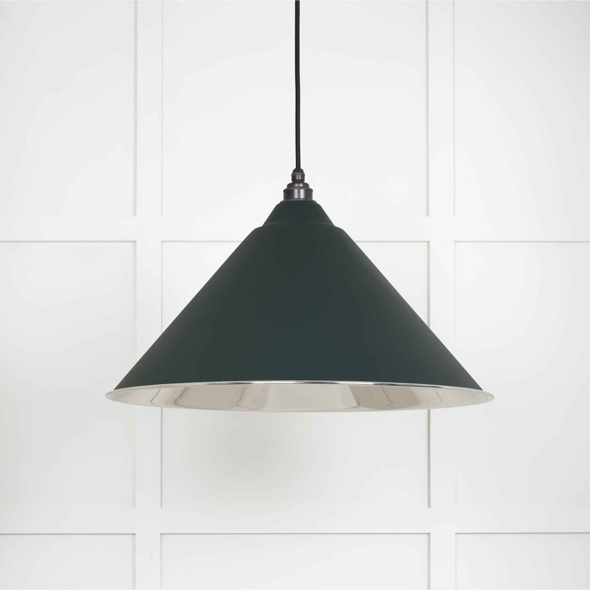 From The Anvil Smooth Nickel Hockley Pendant - Dingle (Rich Green)