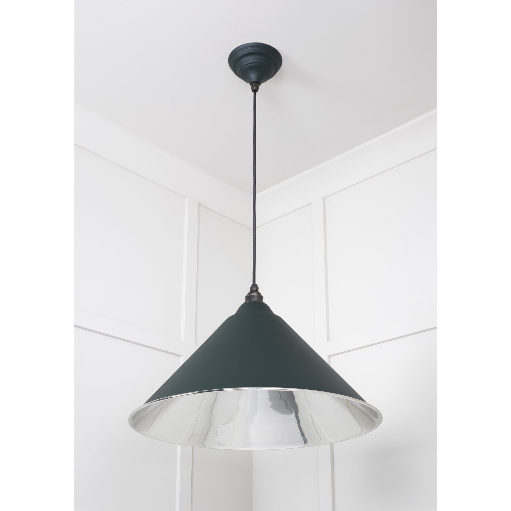 From The Anvil Smooth Nickel Hockley Pendant - Dingle (Rich Green)