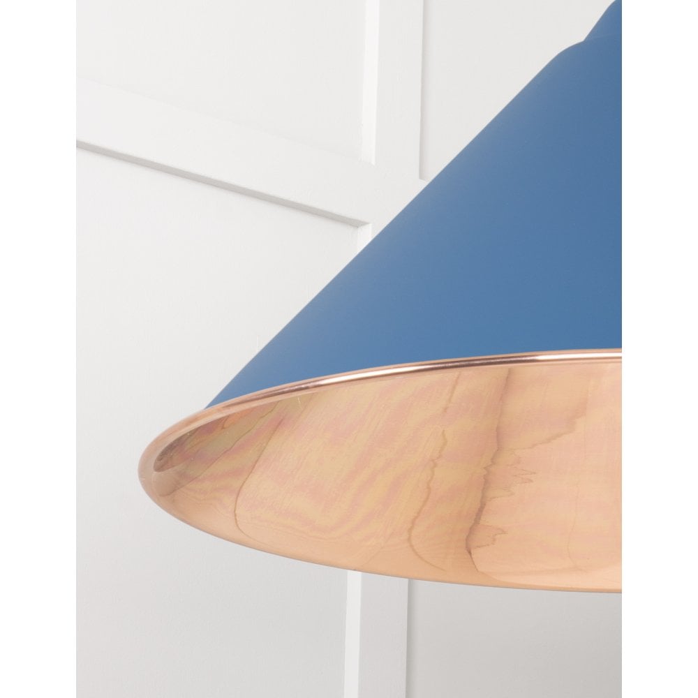 From The Anvil Smooth Copper Hockley Pendant - Upstream (Blue)