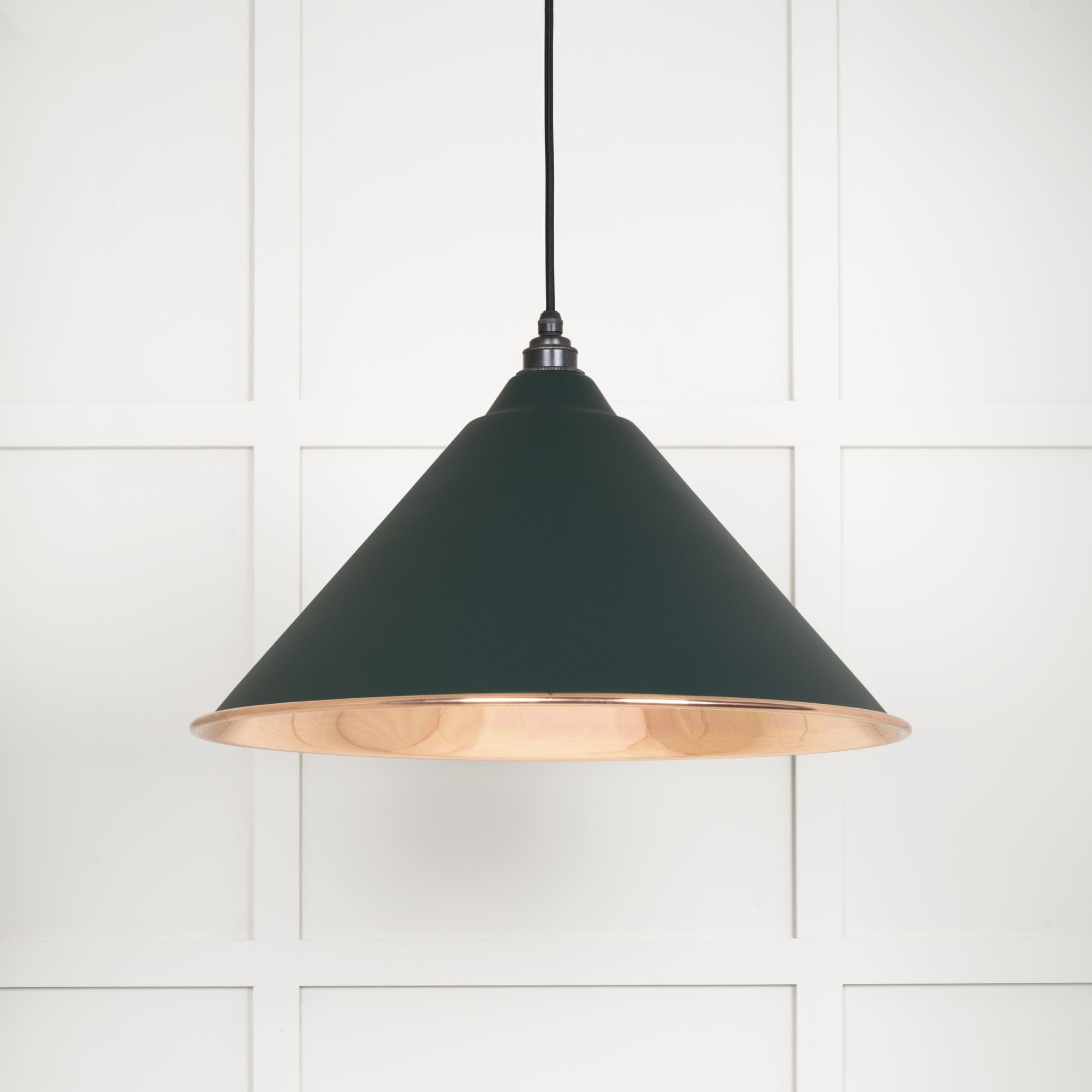 From The Anvil Smooth Copper Hockley Pendant - Dingle (Rich Green)