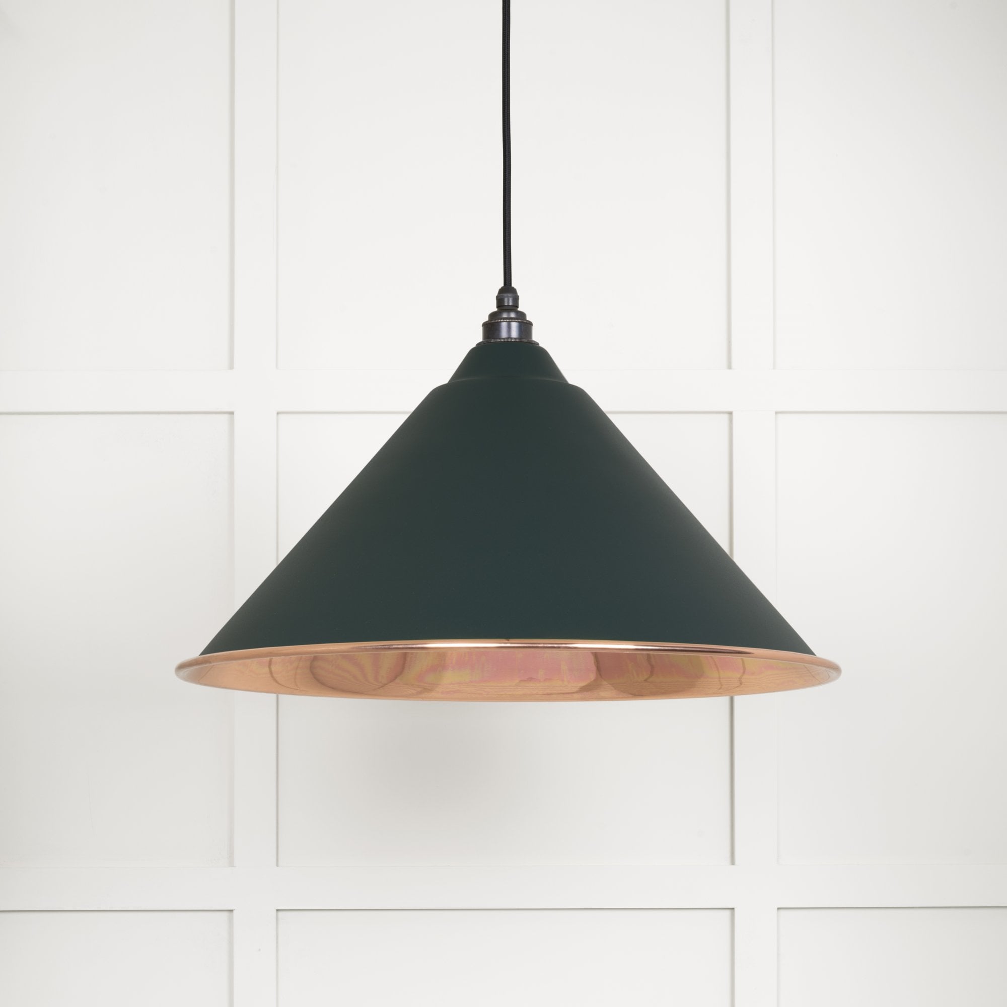 From The Anvil Smooth Copper Hockley Pendant - Dingle (Rich Green)