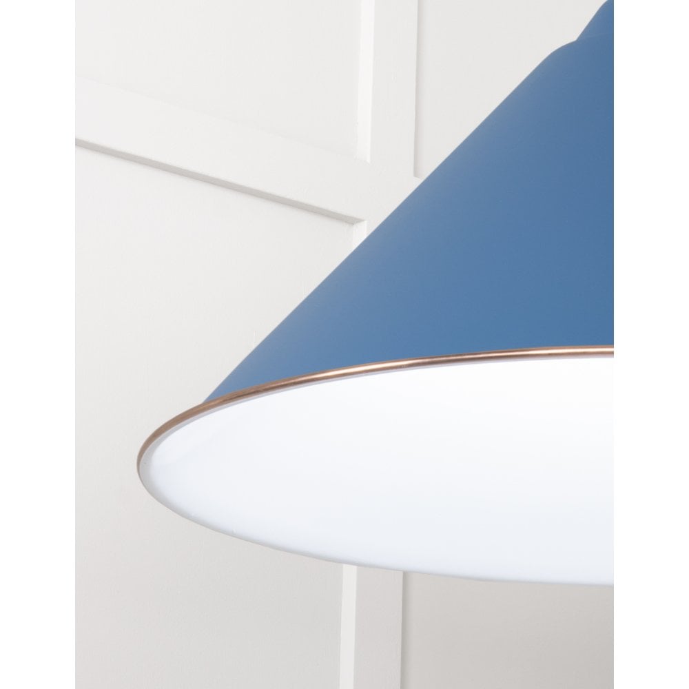 From The Anvil White Gloss Hockley Pendant - Upstream (Blue)