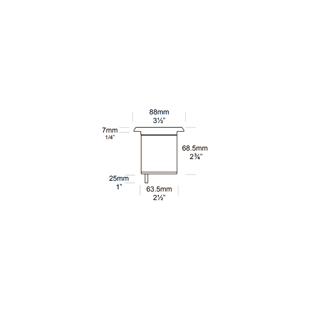 Hunza Pure LED Floor Light Louvre Square - Stainless Steel - Low Voltage
